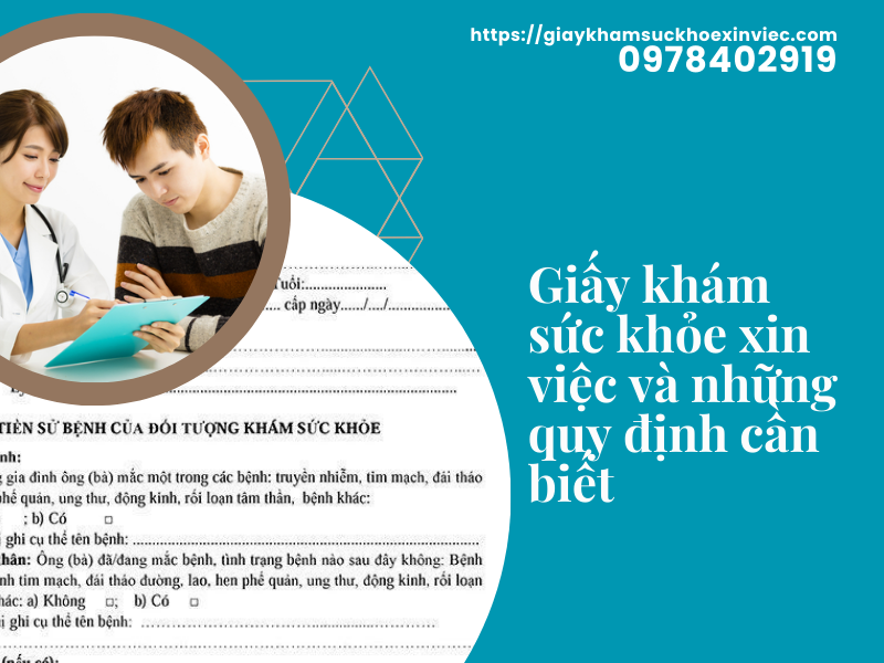 Giấy khám sức khỏe xin việc và những quy định cần biết