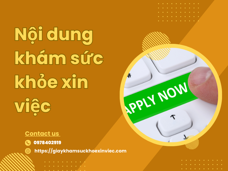 Khám sức khỏe xin việc là gì?