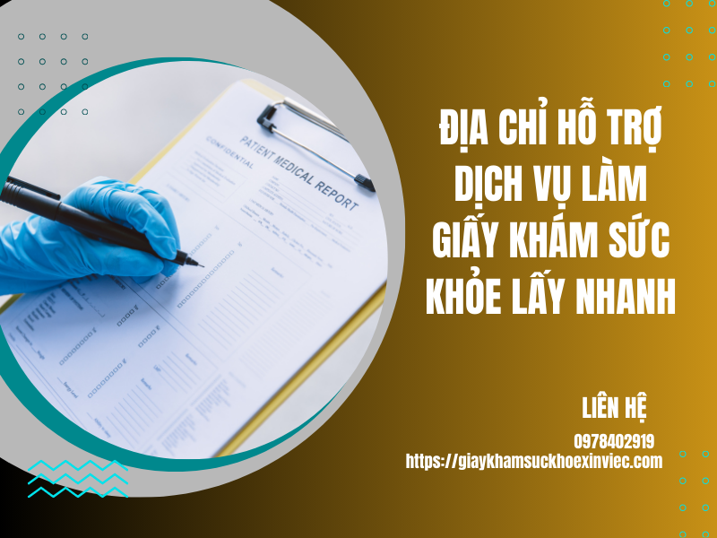 Chi phí dịch vụ làm giay kham suc khoe năm 2024