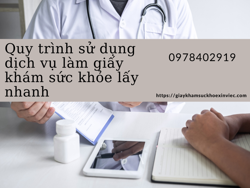 Làm giấy khám sức khỏe lấy nhanh – ship cod tận nơi