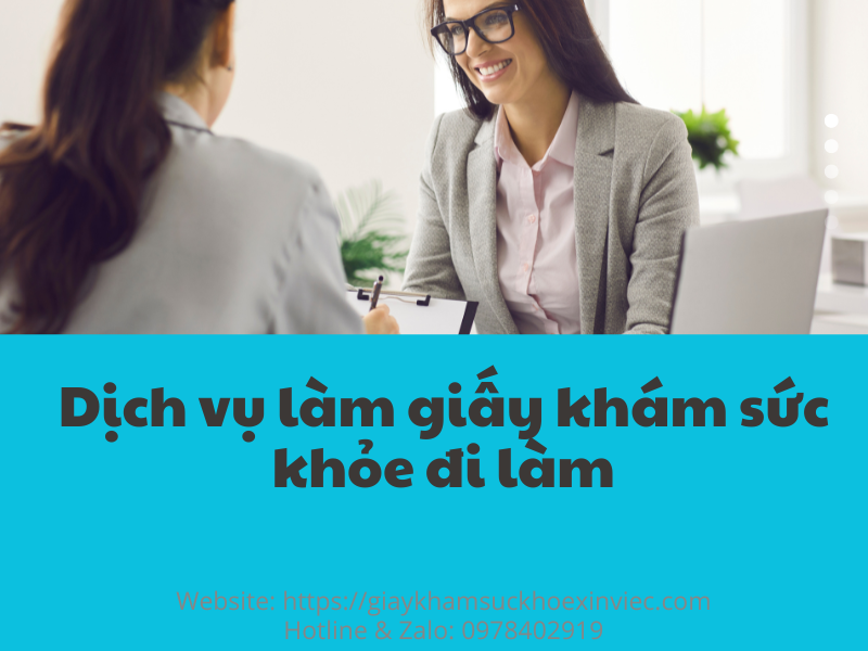 Thông tin về giấy khám sức khỏe đi làm bạn cần biết