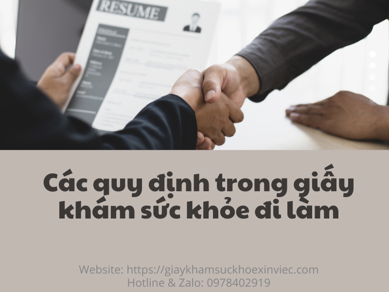 Thông tin về giấy khám sức khỏe đi làm bạn cần biết