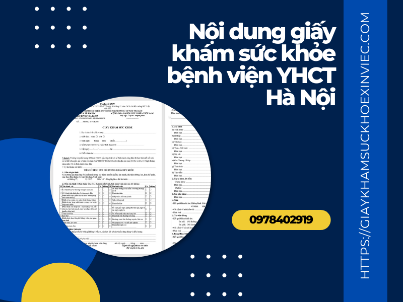 Làm giấy khám sức khỏe bệnh viện YHCT Hà Nội như thế nào?