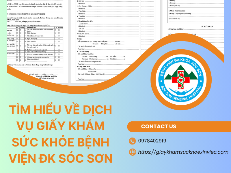 Đánh giá về dịch vụ giấy khám sức khỏe bệnh viện ĐK Sóc Sơn