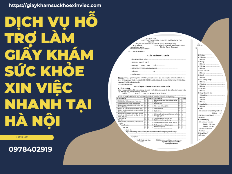 Giấy khám sức khỏe bệnh viện ĐK Thường Tín đi xin việc